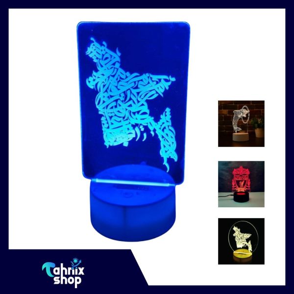 GearUP Acrylic Multicolor Night Lamp