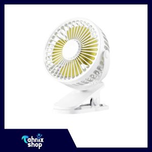 P8 USB Small Handheld Rechargeable Clip Fan – White Color