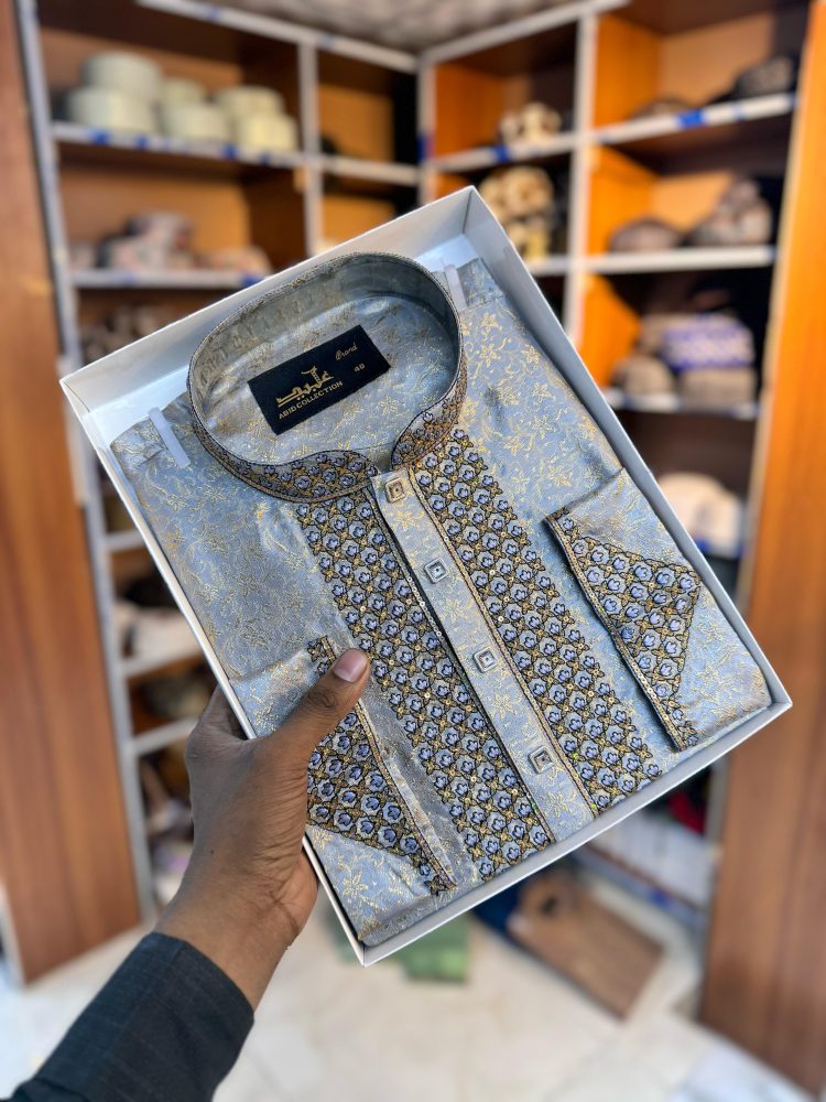 Premium Katan Embroidary Panjabi