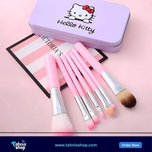 Hello Kitty Mini Makeup Brush Set -7Pcs - Combo